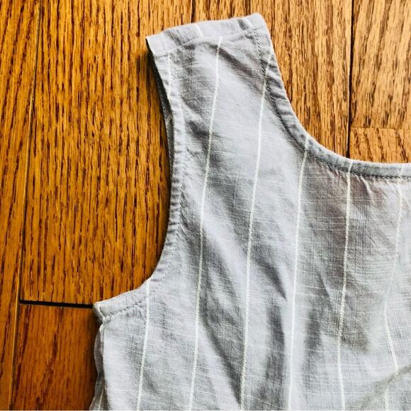 Harper Canyon Striped A-Line Smocked Back Bow Lavender White Dress Girl’s Size 7 - Picture 3 of 8